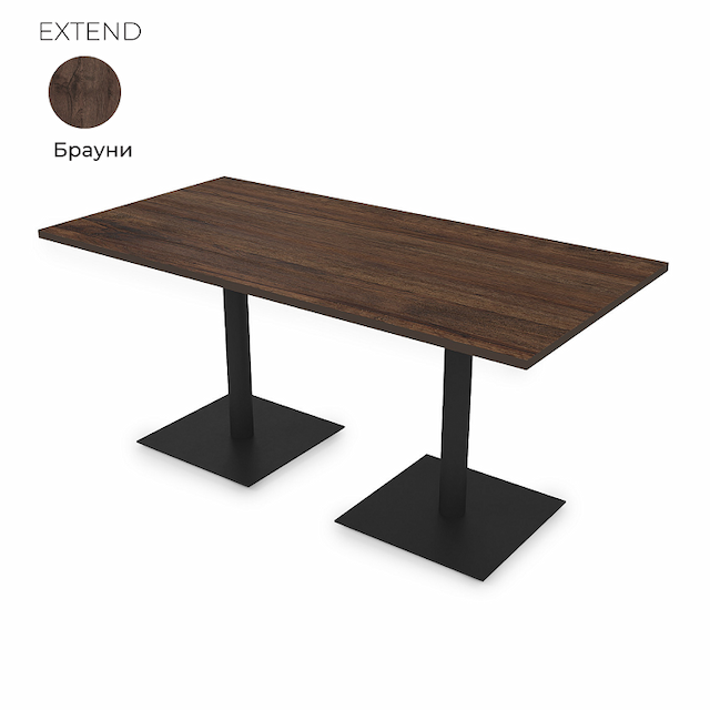 Стол на 2-х опорах Алсав 21EXTEND.160 Brauni
