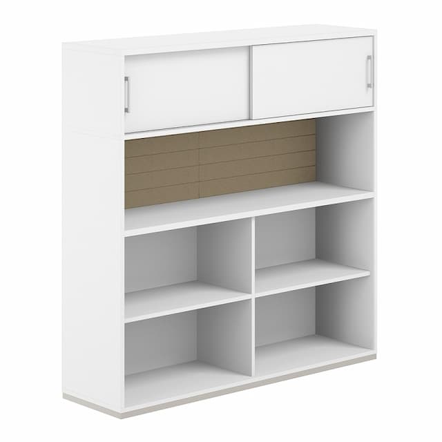 Стеллаж-комбо 1638 односторонний Norden Allegro AG.253.110.663.BG с антресолью и экраном тканевым высоким