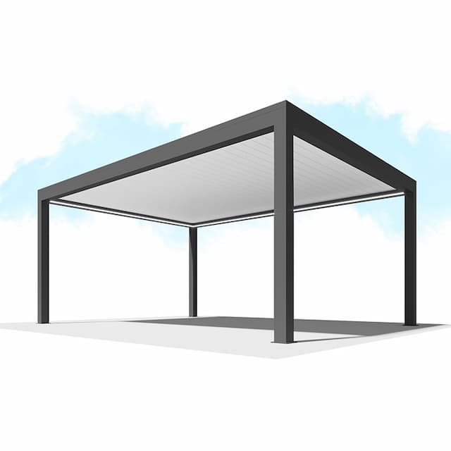 Пергола Сити-Форм Pergola В500-25П Bioclimatic с поворотными ламелями ЛАМЕЛЬ 250 X 53 (7,5х3,0) 1 модуль