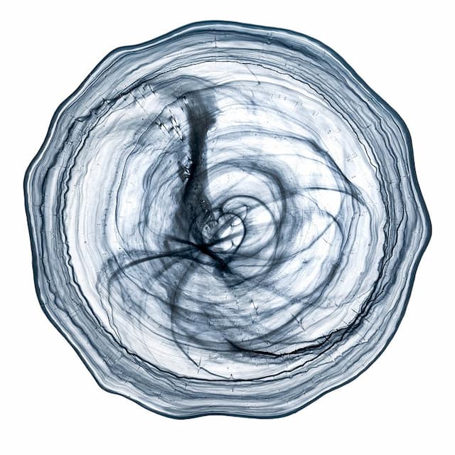 Тарелка ARDACAM Amorf ARD 2076.47 d 28 см h 2 см (стекло, цвет / декор бирюзовый с белым)