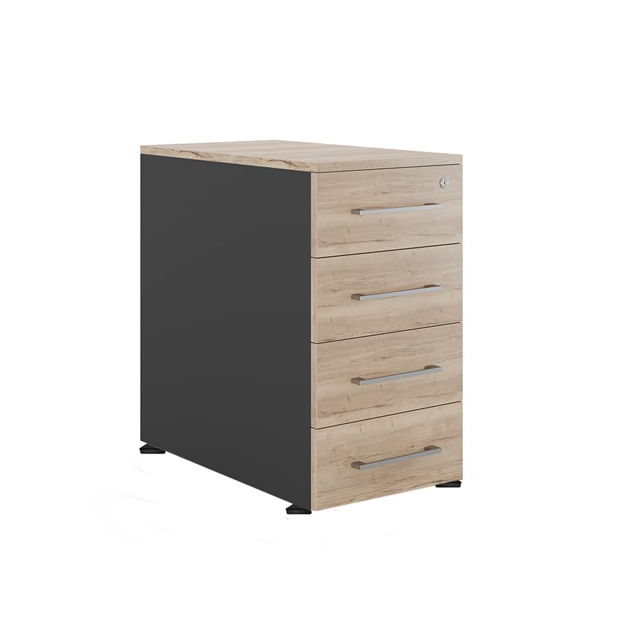 Тумба приставная Kobor TS4-40/80 black/natural