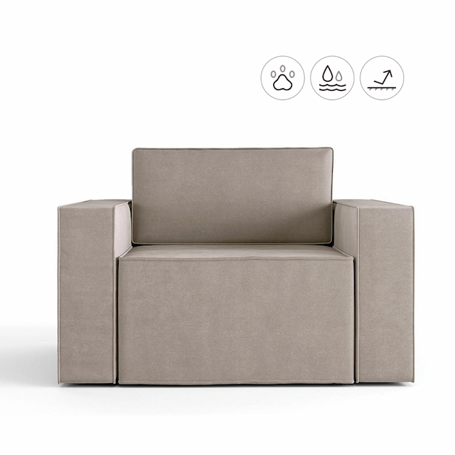 Кресло Мастерфабрик Камо Kenya beige ткань велюр