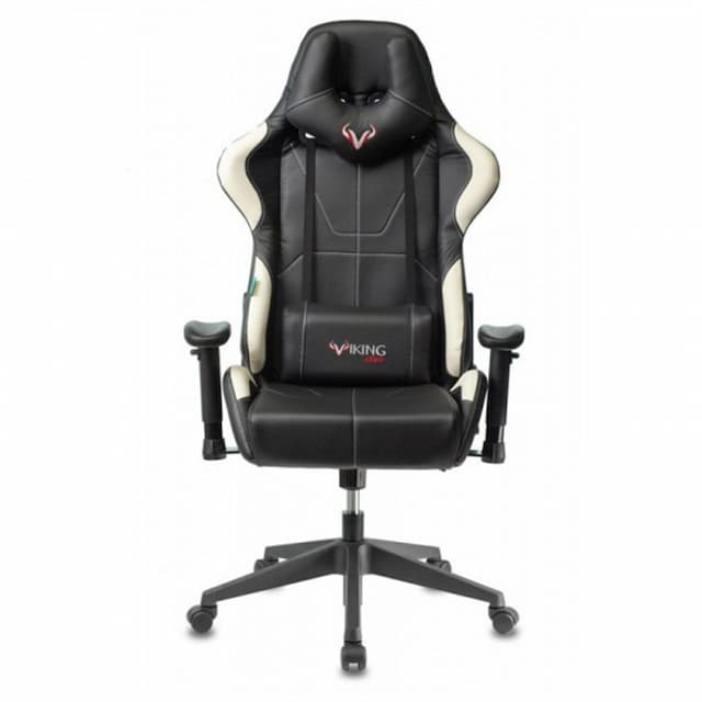 Кресло игровое Zombie VIKING 5 AERO черный/белый эко.кожа с подголов. крестов. пластик