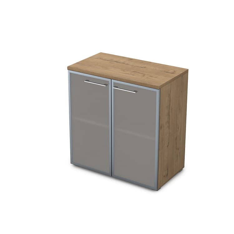 Шкаф АЛСАВ Gloss line 9НШ.023.3 teakwood/металл глянец