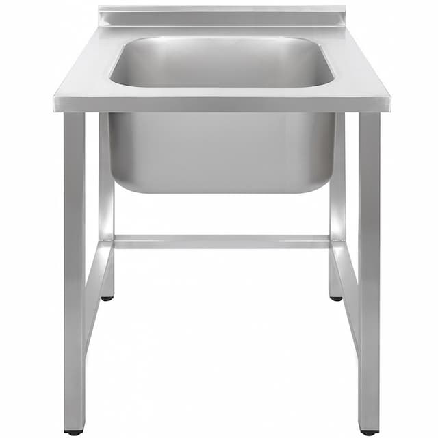 Ванна моечная односекционная Luxstahl ВМ1 7/7/8.5 (0.8) без фартука